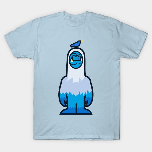 Annoyed Yeti T-Shirt by DangerHuskie